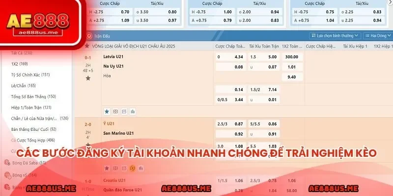 Các bước đăng ký tài khoản nhanh chóng để trải nghiệm kèo tài xỉu