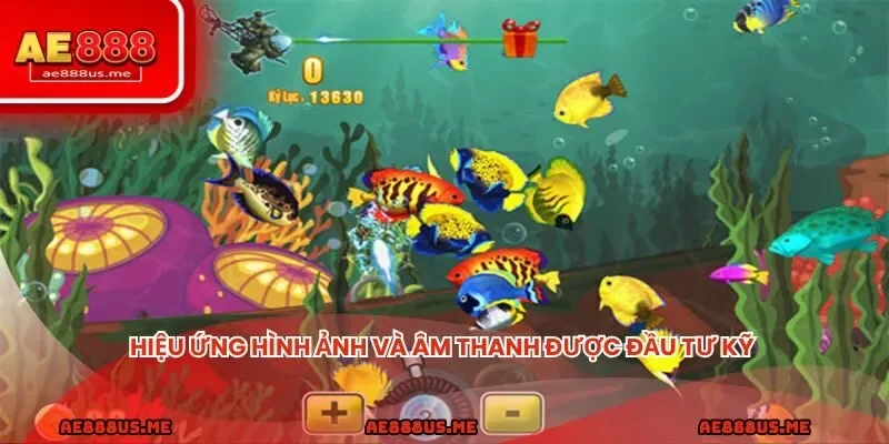 Hiệu ứng hình ảnh và âm thanh được đầu tư kỹ giúp tăng cảm xúc khi săn cá